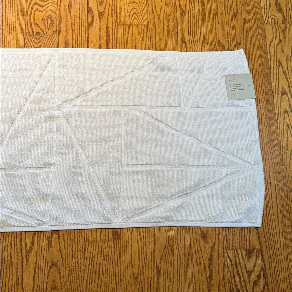 West Elm Triangle Sculpted Bath Mat